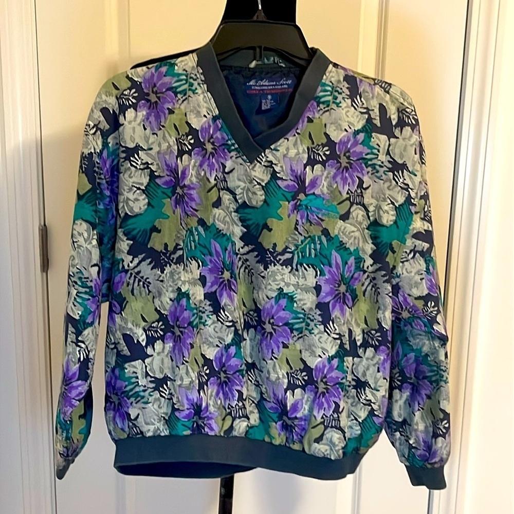 McAdams Scott Golf & Trading Co Womens Pullover Golf Top Silk w/Pockets Size M
